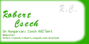 robert csech business card